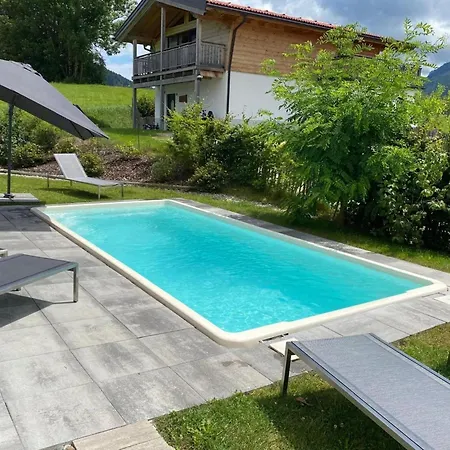 Alpenzauber Mit Beheiztem Pool, Dağ evi *
